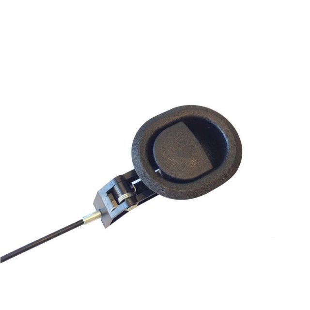 Round black plastic handle release cable CR0011